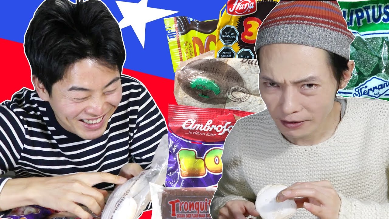 COREANOS PROBANDO DULCES CHILENOS POR 1ERA VEZ