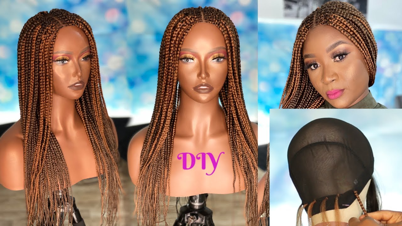 HOW TO DO A DIY BRAIDED WIG UNDER $20 HERE'S THE CHEAPEST WAY TO DO IT | Omoni Got Curls