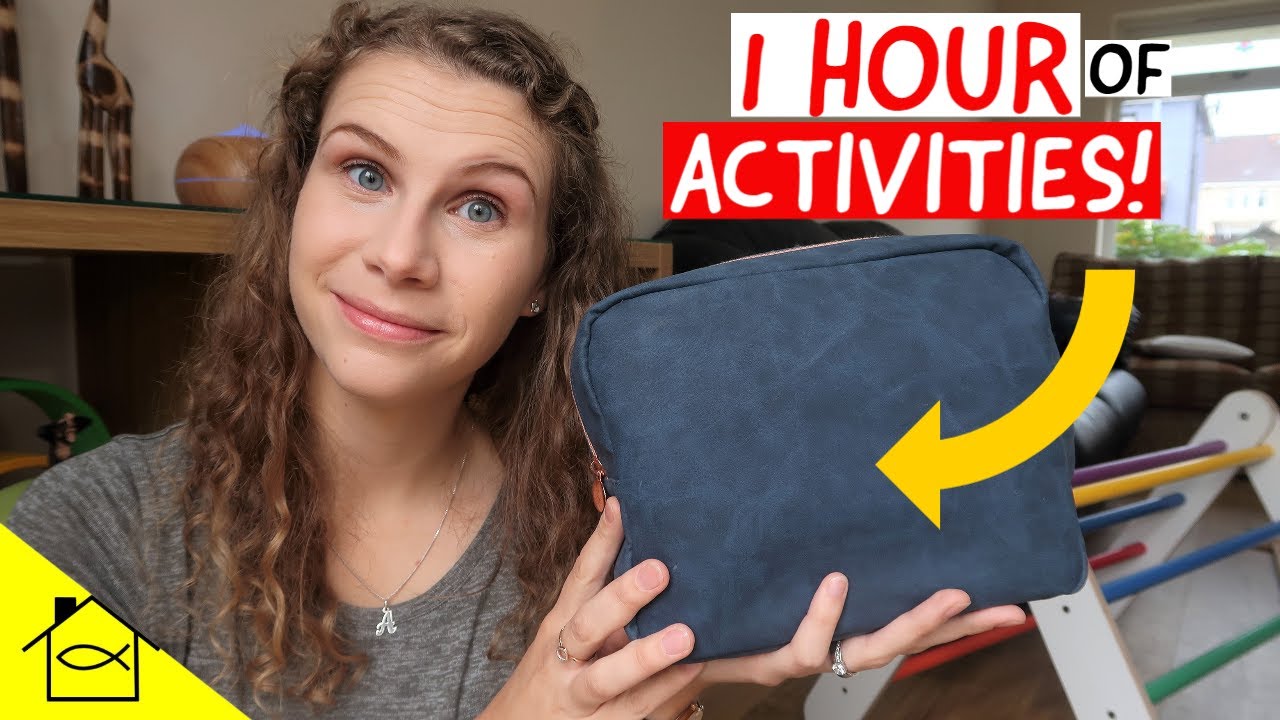 Toddler's Travel/Restaurant BUSY BAG Ideas | MONTESSORI Inspired DIY Activity Kit for 2 Year Old