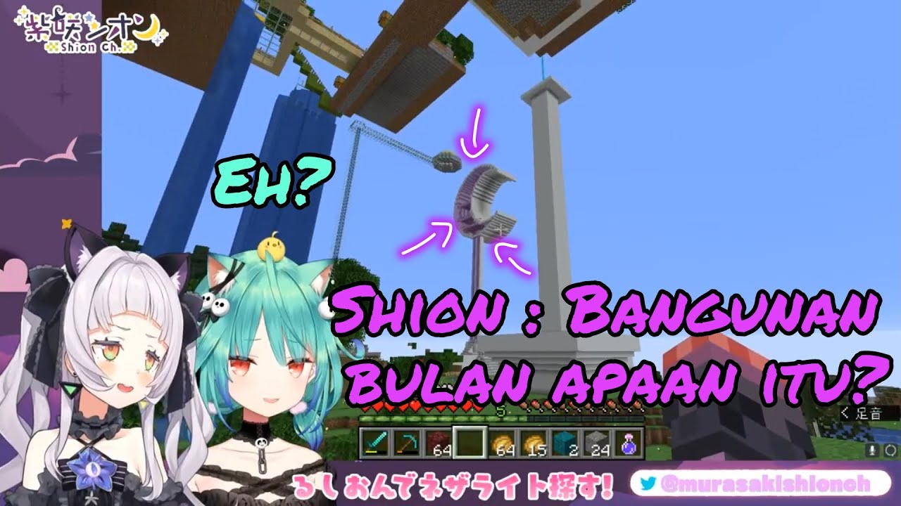(Hololive sub indo) Shion dan Rushia main ke rumah Moona