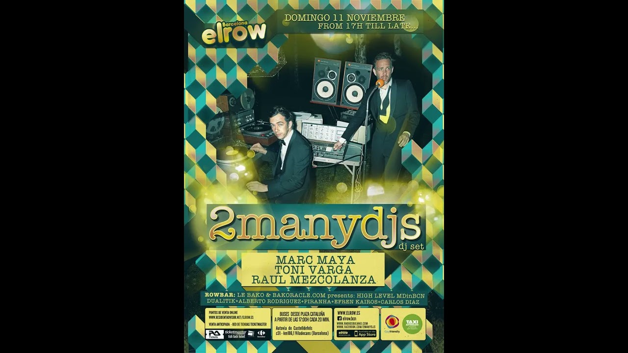 2manyDJs - Live @ Elrow, Barcelona, Spain - 2012-09-02