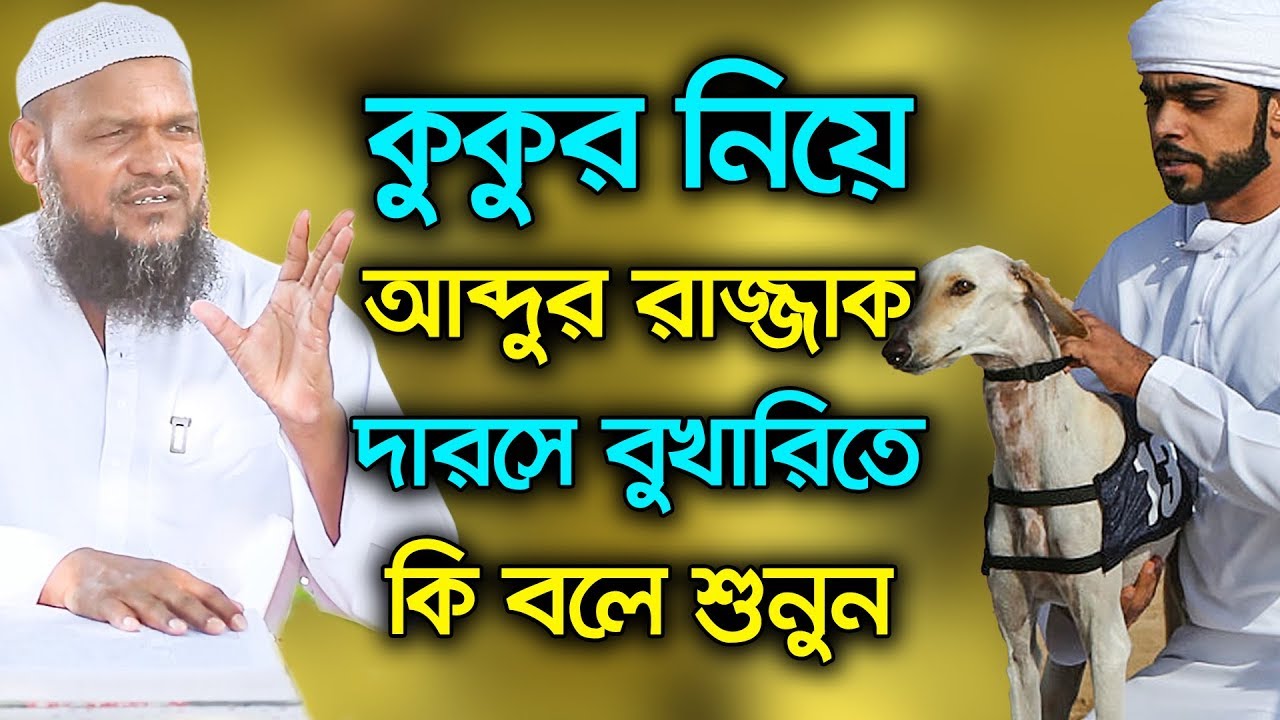 'কুকুর' নিয়ে পবিত্রতা অপবিত্রতার বিস্তারিত জেনে নিন আব্দুর রাজ্জাক বিন ইউসুফ এর এই দারসে বুখারি থেকে