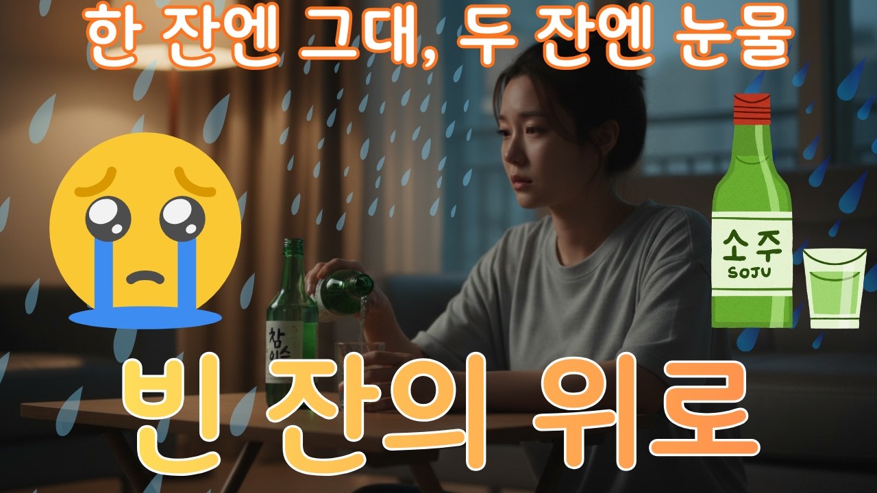 🎵 취해서라도 그대 잊을 수 있다면 | 한 잔엔 그대, 두 잔엔 눈물… ♪빈 잔의 위로 | 감성 트로트 발라드