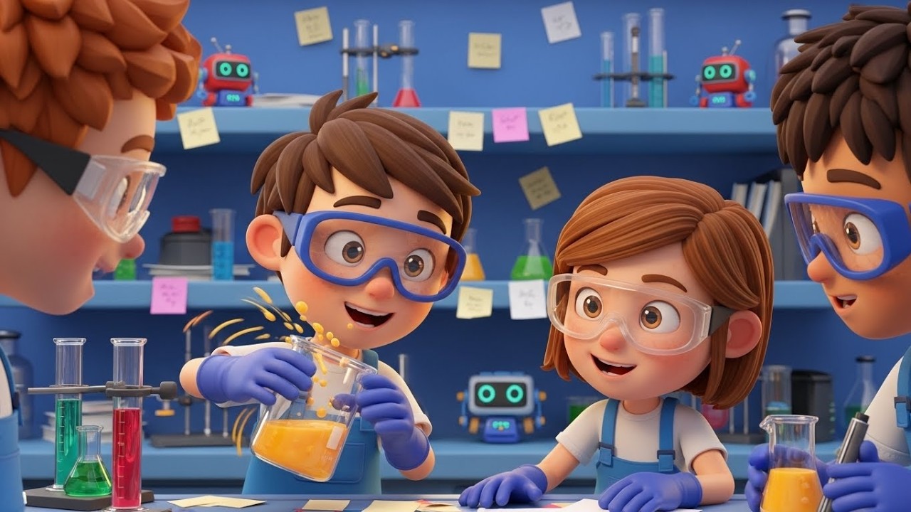 🎵 Canción del Laboratorio del Pequeño Científico 🔬🧪 | canciones infantiles | Canción para bebés,