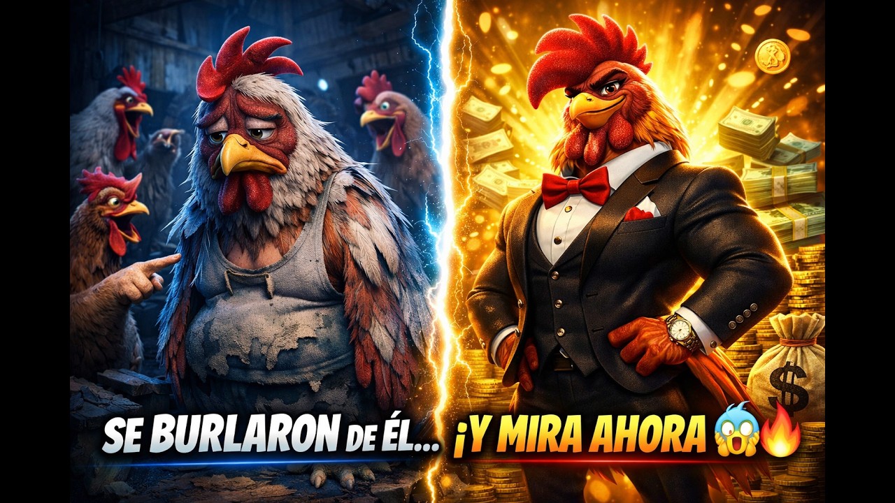 “El Gallo Humillado Que Se Volvió Fuerte y Millonario 💪🐓 | Historia Épica de Superación”