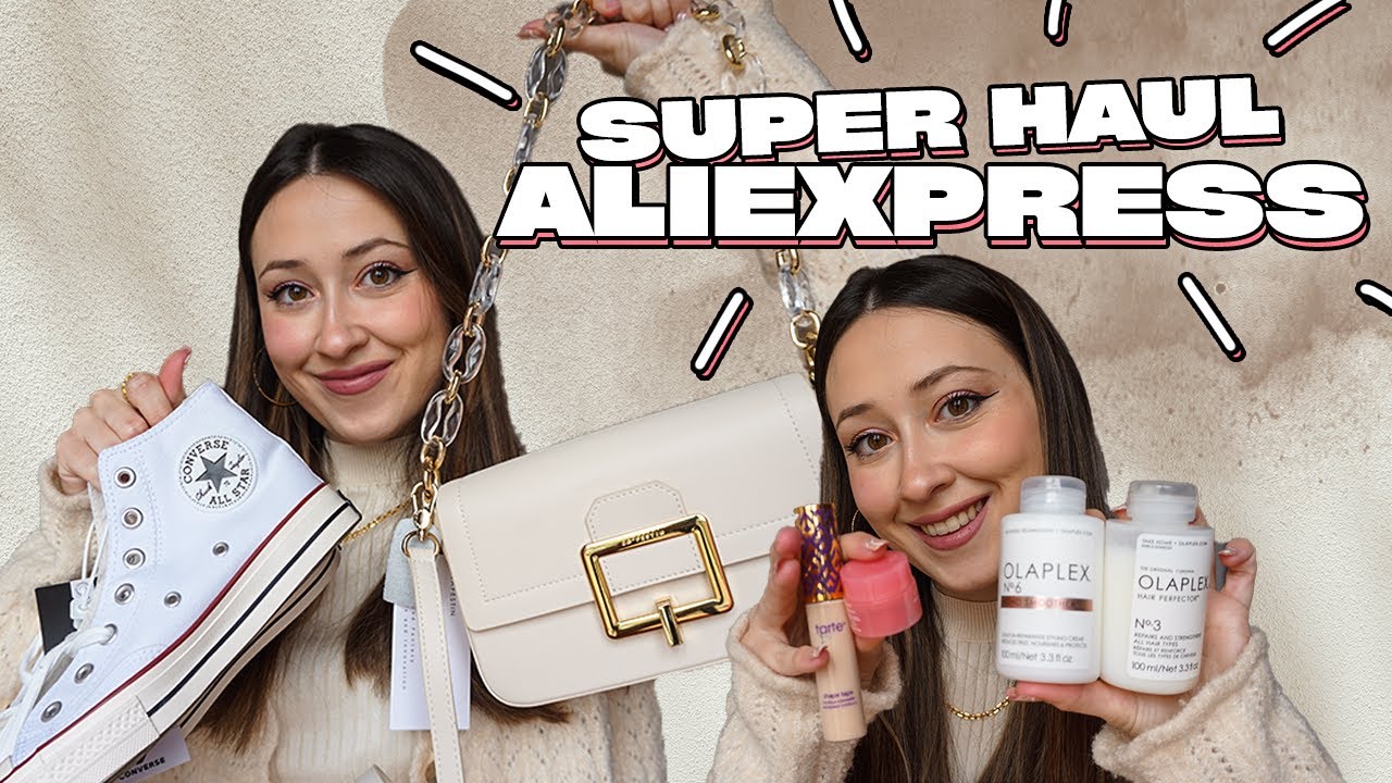 HAUL GIGANTE ALIEXPRESS  💙  clones, converse, bolsos... +16 productos!