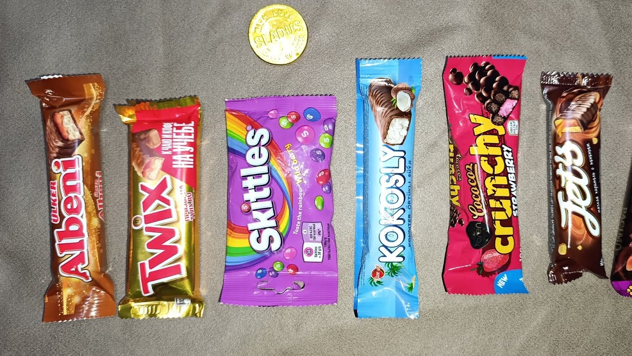 ASMR Most popular Candy / some lots of colorful rainbow lollipop candy / unpac king chocolate ea