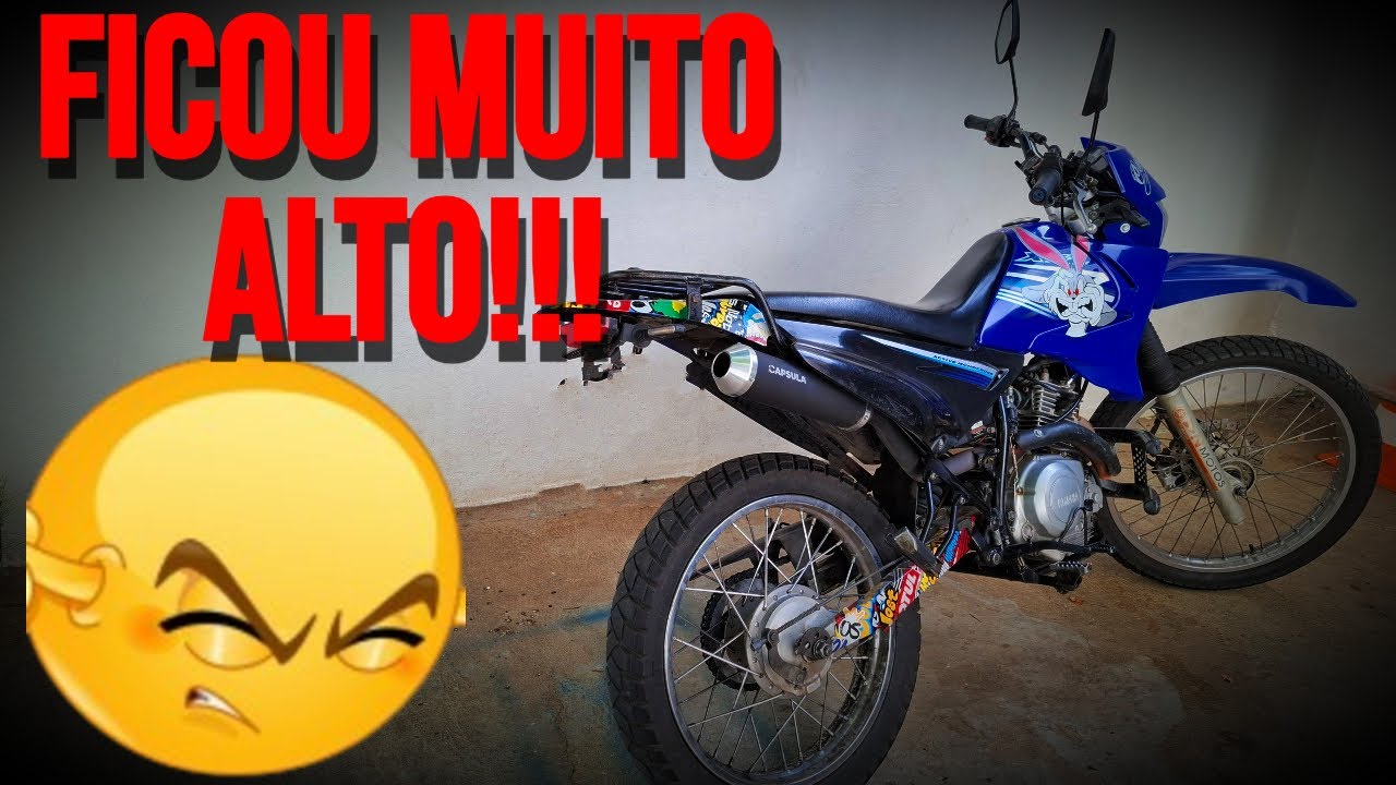 XTZ 125 COM ESCAPAMENTO CÁPSULA– AGORA SIM TÁ BRABA!