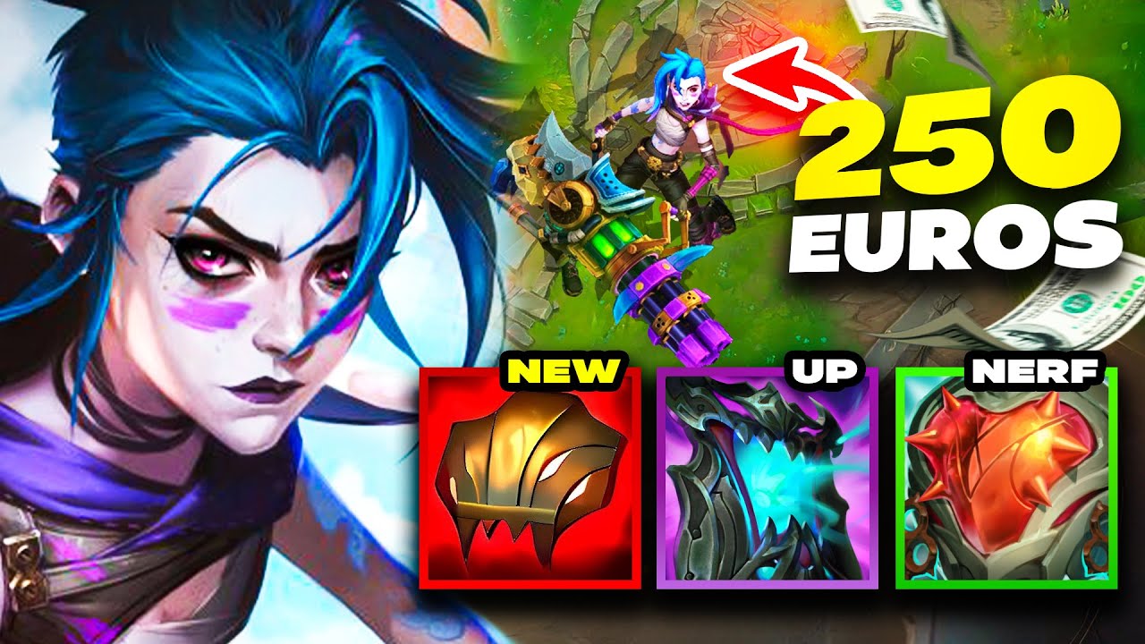 🔥LE SKIN JINX D'ARCANE A 250€ & TEST GAMEPLAY DES NOUVELLES RUNES