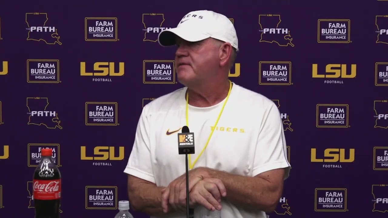 LSU coach Brian Kelly holds final camp presser before next week's season-opening USC game week