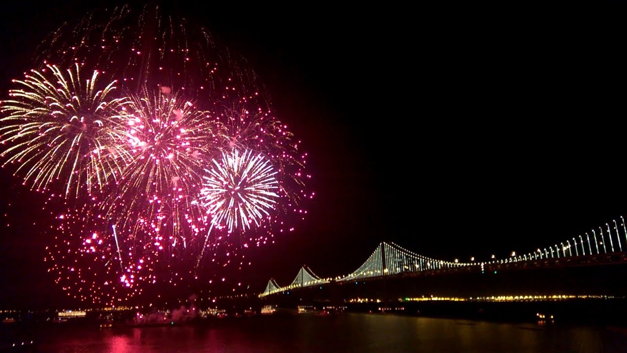San Francisco New Year's Eve Fireworks 2014 - New Year Celebrations (Full HD)