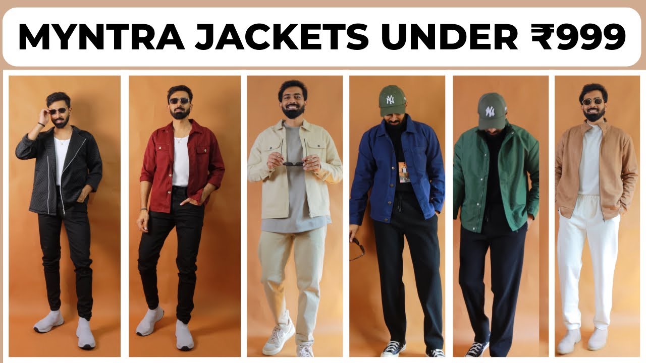 Under Rs 999 Myntra jackets and shirt jackets haul| Best jacket brands on Myntra| Snitch, Highlander