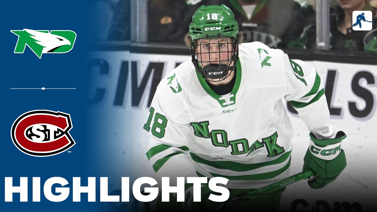 North Dakota vs St Cloud State | NCAA College Hockey | Highlights - February 20, 2026