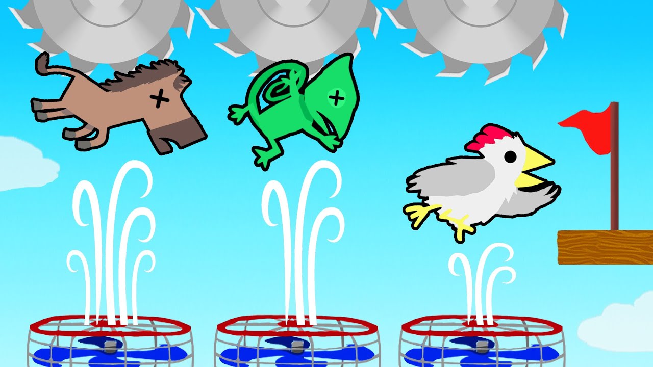 FANS + BLADES = IMPOSSIBLE LEVEL! (Ultimate Chicken Horse)