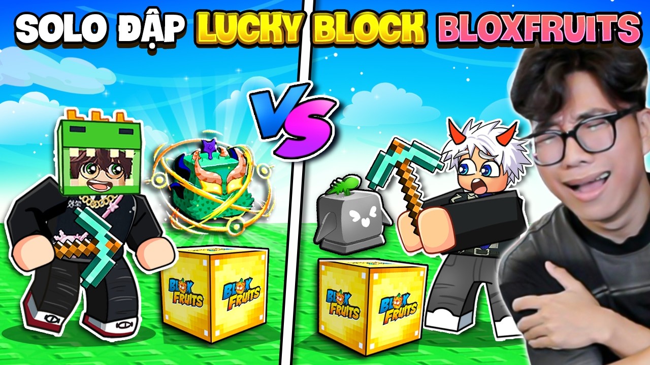 KHANGG SOLO BI HUỲNH ĐẬP LUCKY BLOCK VÀ DÙNG TRÁI ÁC QUỶ PVP TRONG BLOX FRUITS
