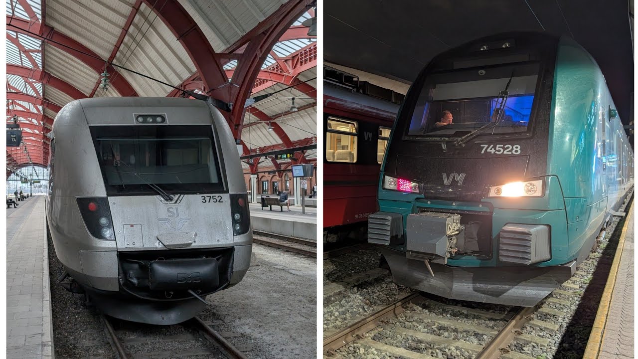 🇸🇪🇳🇴 Travelling from Malmö to Oslo via Gothenburg aboard SJ and Vy