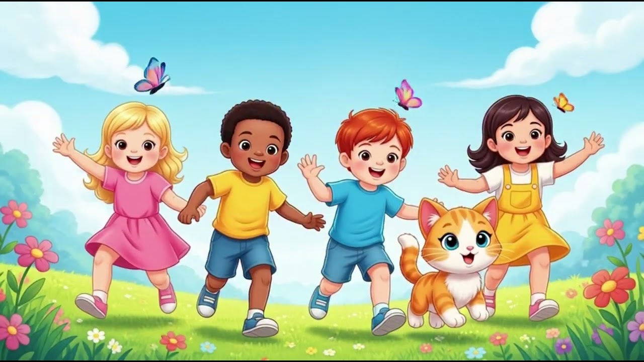 Meow Meow Kitty Song | Cute Cat Rhyme for Kids
