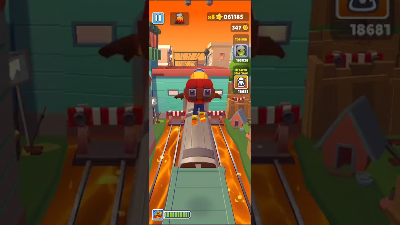 Joguei subway surfes!