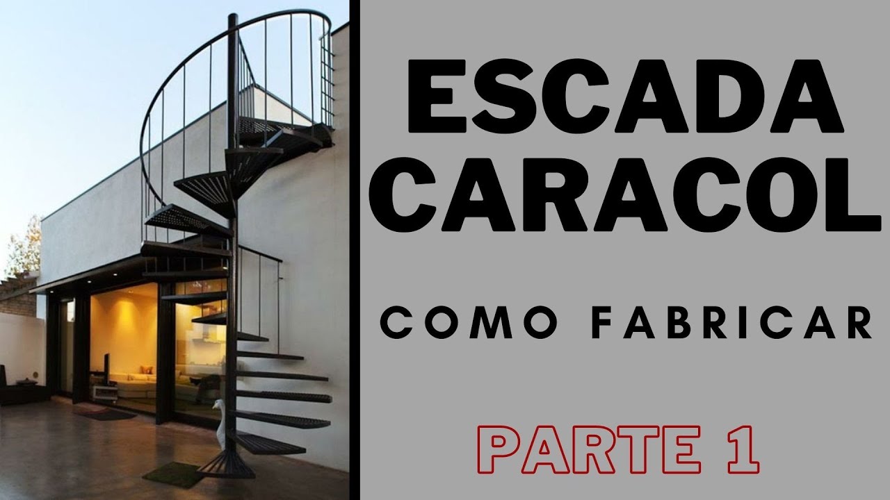 Escada caracol / Escalera caracol - Parte 1 - Curso de Serralheiro