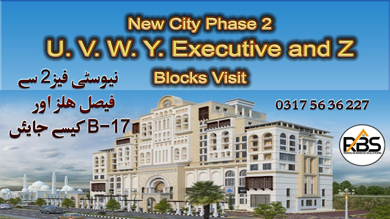 New City Phase 2 Wah Cantt Site Visit and Status,  Block U, V, W, Y, Executive and Z