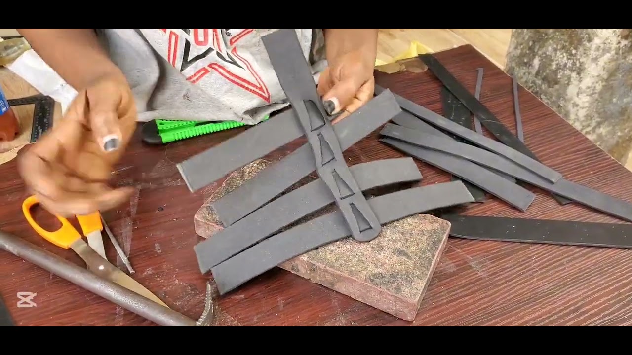 Fisherman's sandal pattern making process for beginners in shoemaking 