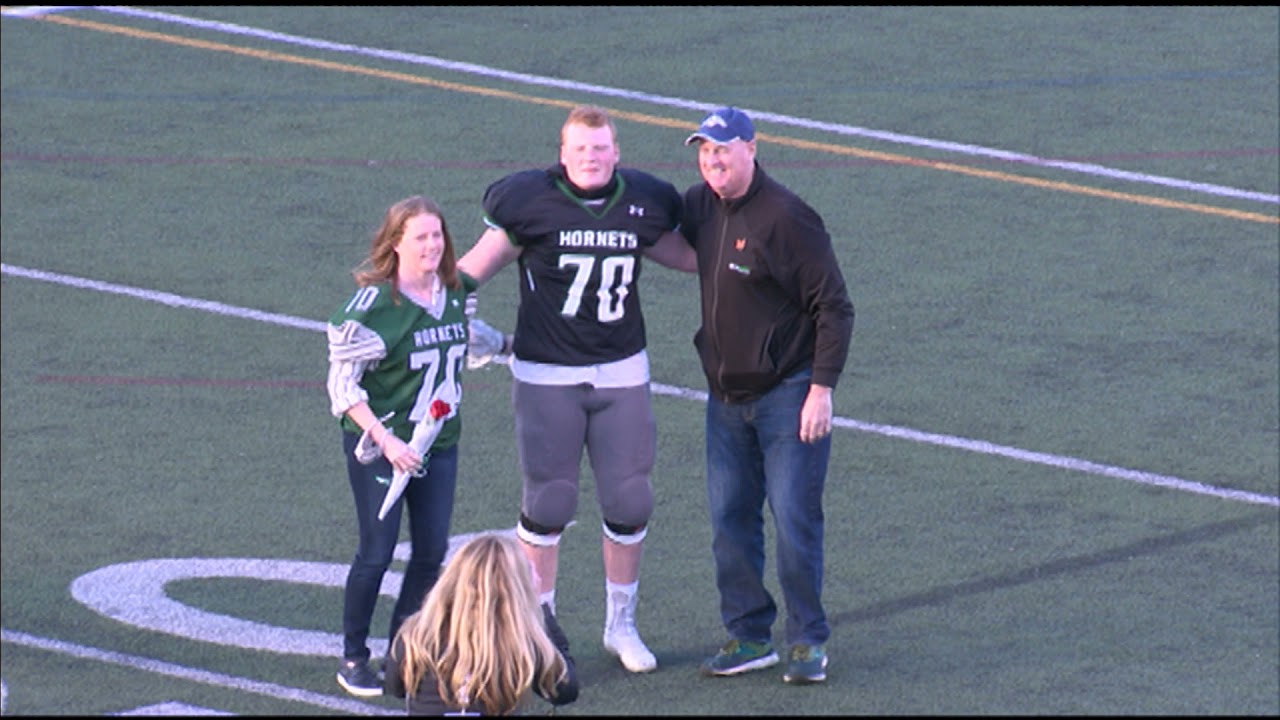 Mansfield HS football vs  attleboro April