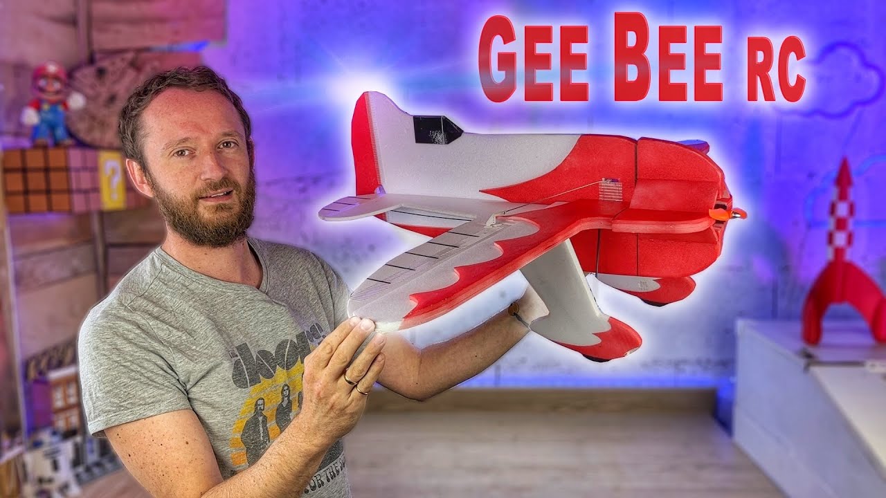 GEE BEE RC, une construction depron  🤩 - aéromodélisme RC3Dgeek