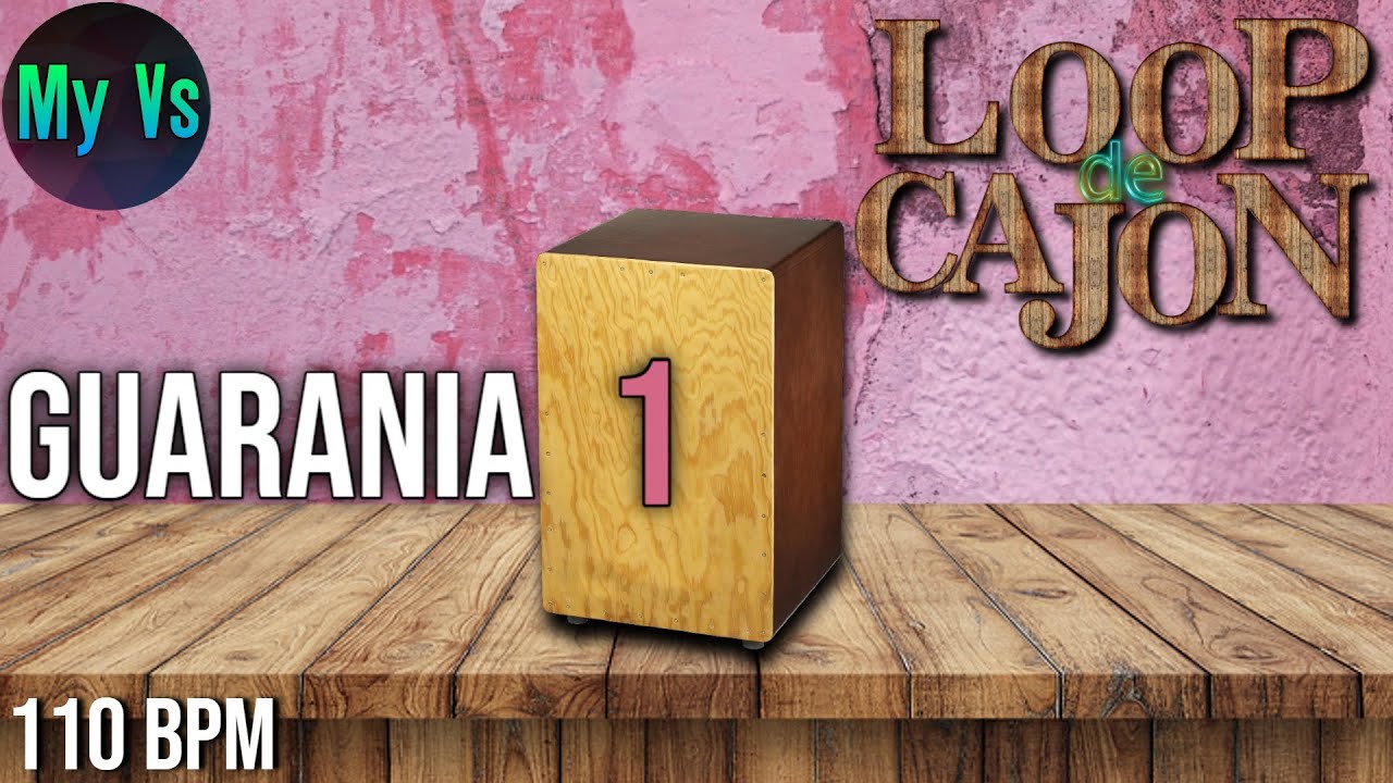 📦 LOOP de CAJON [ GUARÂNIA ] para TOCAR e COMPOR | bpm 110 loop drums