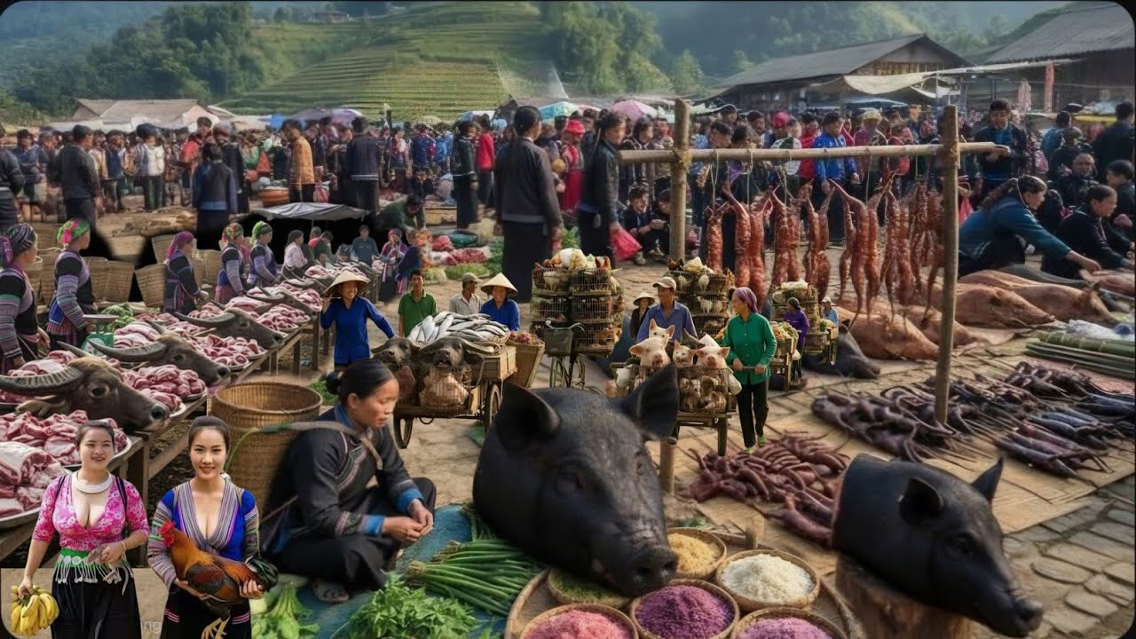 Hidden Gems of Vietnam&rsquo;s TET Valley Market Culture, Food, and Mountain Magic I Local Market