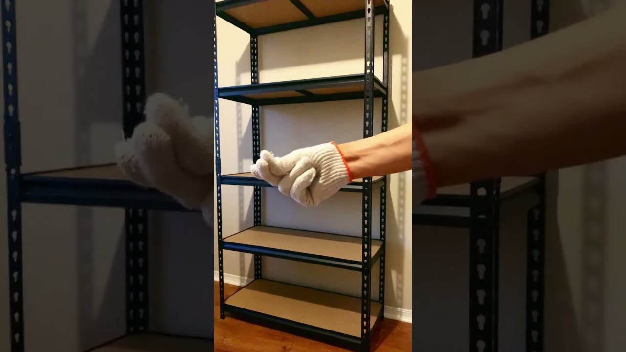 A pratical shelf -- Unboxing and Assembling, 2020LBS Storage Shelf 5 Tier, 72