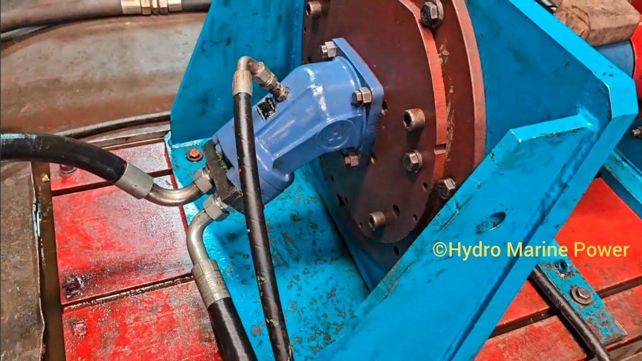Testing Rexroth A2FM 180 Hydraulic Motor on Test Bench Load Trial #HydroMarinePower