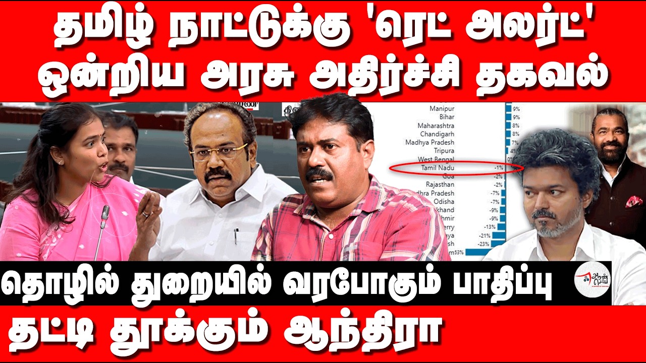 'Red Alert' Union Government Shocking Information for Tamil Nadu | Thangam thennarasu | MinisterKeerthana