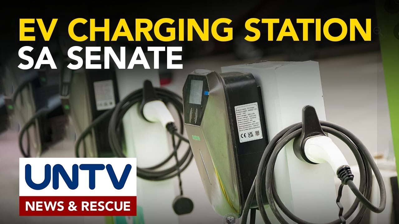 Solar-powered EV charging station,  binuksan sa Senate compound