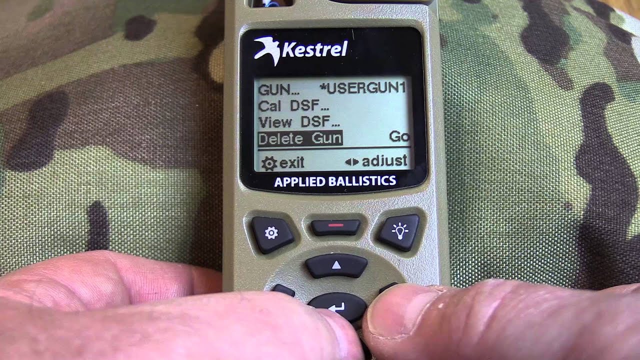 Kestrel 5700 Elite Weather Meter w/ LiNK: How To Build Gun Profiles
