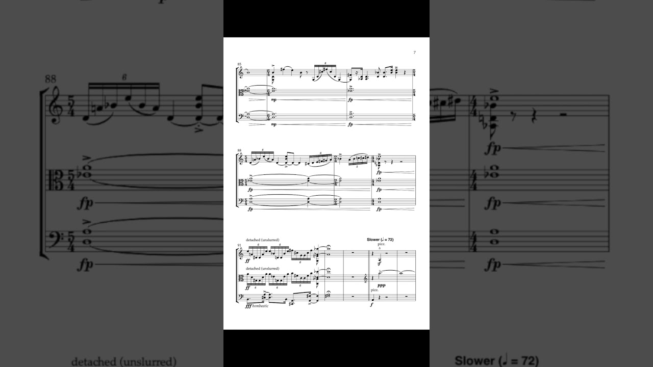 The Earth Shattering Climax of My Second String Trio