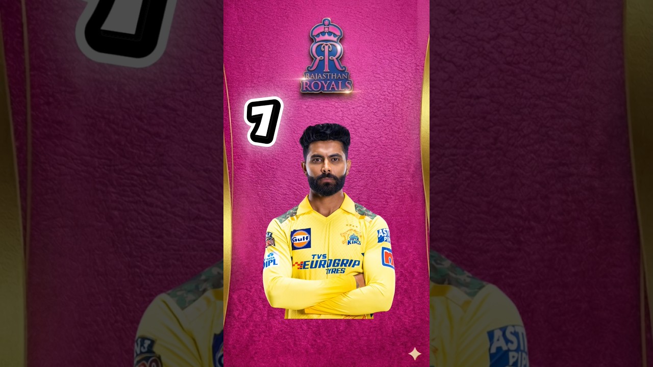RR Playing 11 for IPL 2026: Sanju OUT, Jadeja IN! 😱 Confirmed Squad #ipl #RR