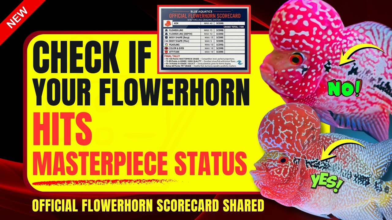 Что делает Flowerhorn шедевром? Официальная таблица характеристик Flowerhorn || Blue Aquatics