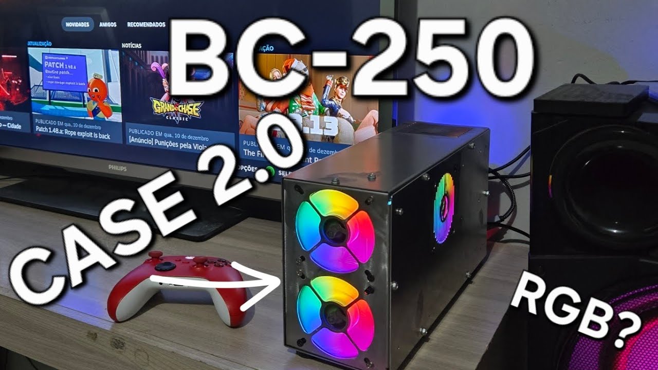 Case 2.0 metálica BC 250, com fonte interna