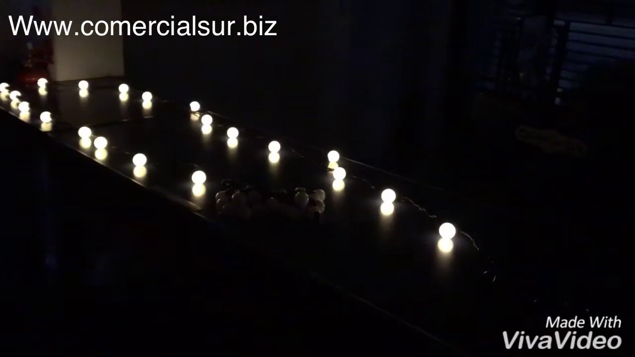 Guirnalda de 20 focos led calido de 5 metros 220w