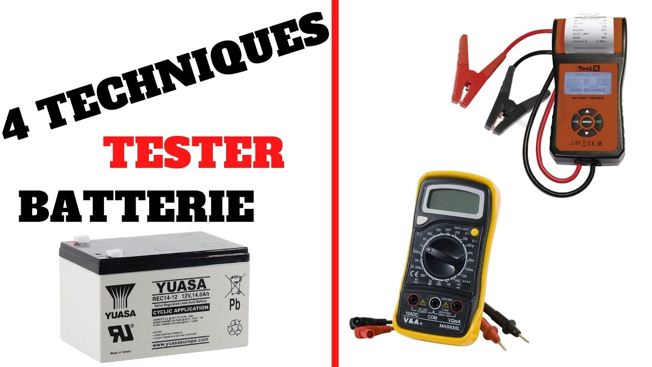 🔧4 TECHNIQUES TESTER SA BATTERIE  🔵