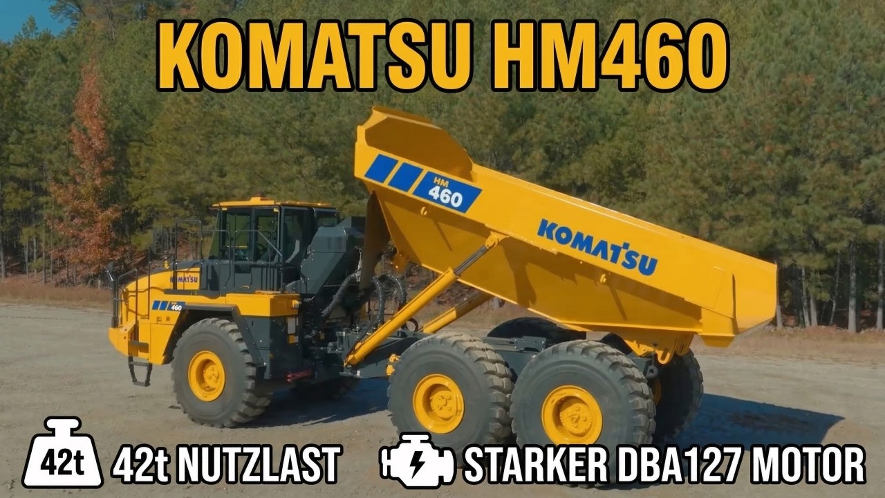 2026 Komatsu HM460-6: Neuer 46-Tonnen-Knicklenker im Detail