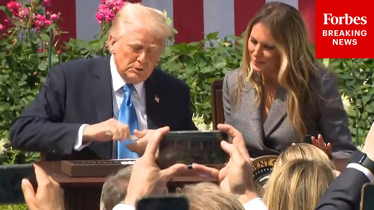 BREAKING NEWS: President Trump—Alongside First Lady Melania Trump—Signs 'Take It Down Act' Into Law