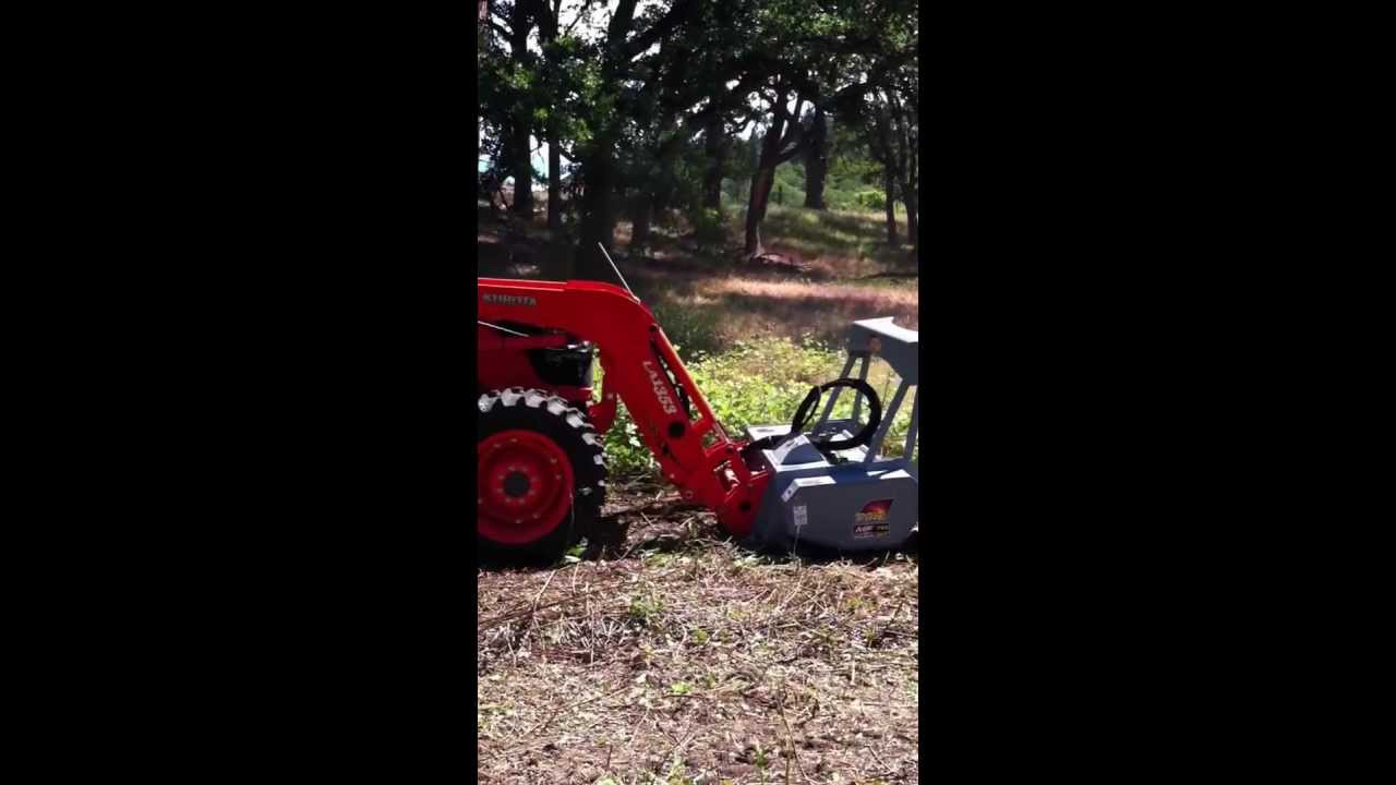 Baumalight mulcher MF760 on tractor loader