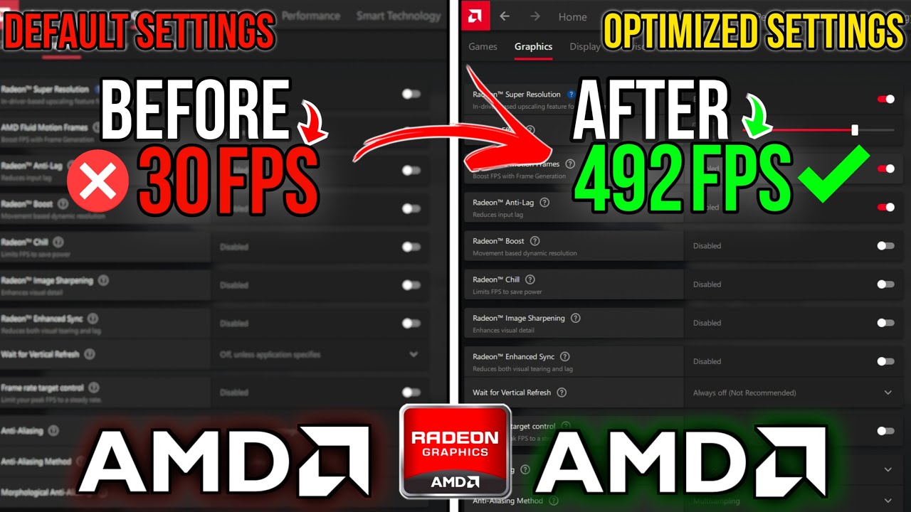 🔧BEST AMD Radeon Settings For GAMING & Performance -  AMD Ultimate GUIDE 2024 *NEW* ✅