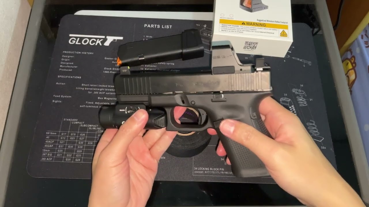 ติดเรดดอท Osight C กับ Glock 19 gen 5