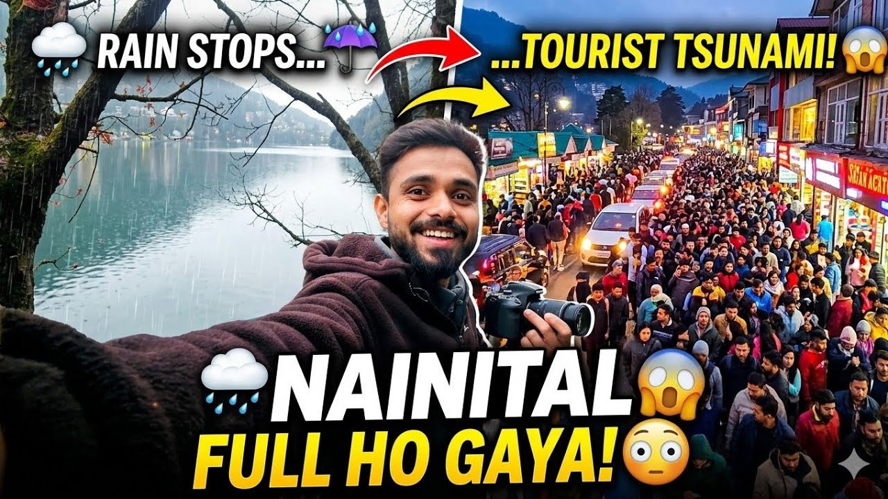 “Subah Tej Barish… Shaam Tak Nainital FULL Tourist Se! Aaj Ka Mausam Shock Kar Gaya 😍🌧️”