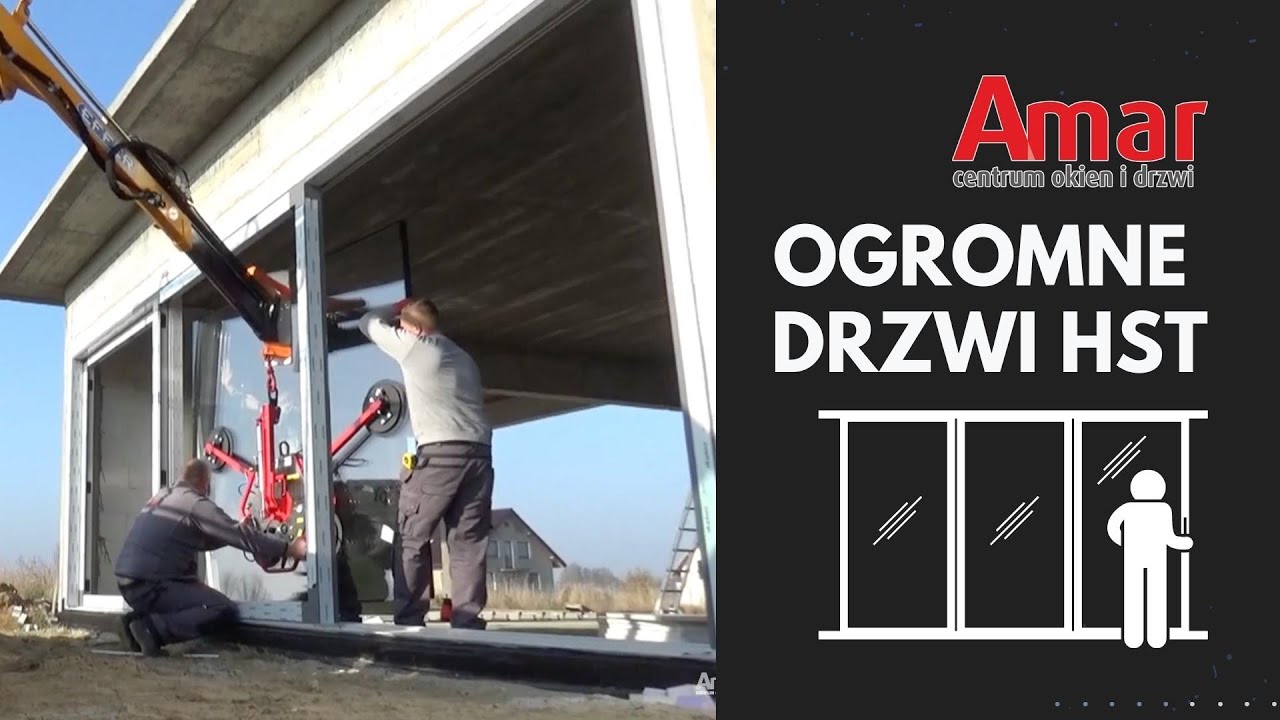 Amar - Prawidłowy montaż przesuwnych drzwi balkonowych HST o szerokości 6,5m