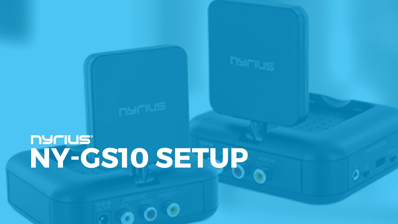 How to Connect the Nyrius NY-GS10 5.8GHz Wireless Audio/Video Sender Transmitter & Receiver