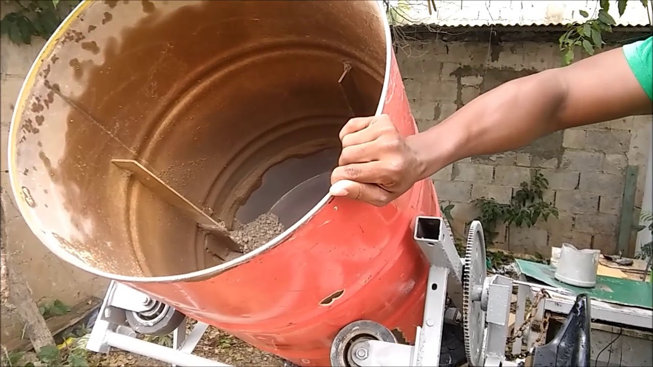Maquina de ligar cemento, hecha en casa, parte 4