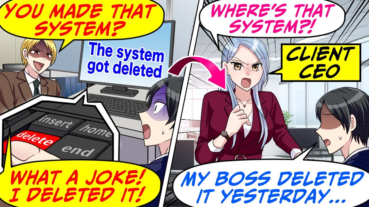 The Dept. Head Deleted My System Out of Spite! But...[RomCom Manga Dub]